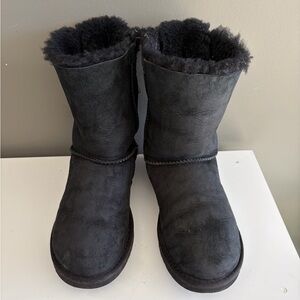 UGG Black Ankle Bow Boots